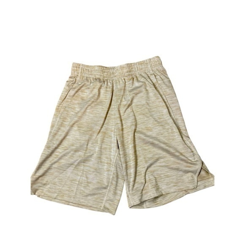 DSG Novelty Textured Training Short Khaki Fit Basketball Shorts Elastic Waist S